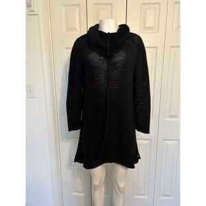 Pure Handknit Cowl Neck Loose Stitch Sweater